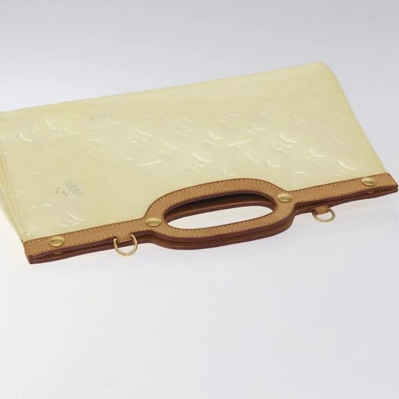 LOUIS VUITTON Monogram Vernis Roxbury Drive Hand Bag Perle - Picture 12 of 16